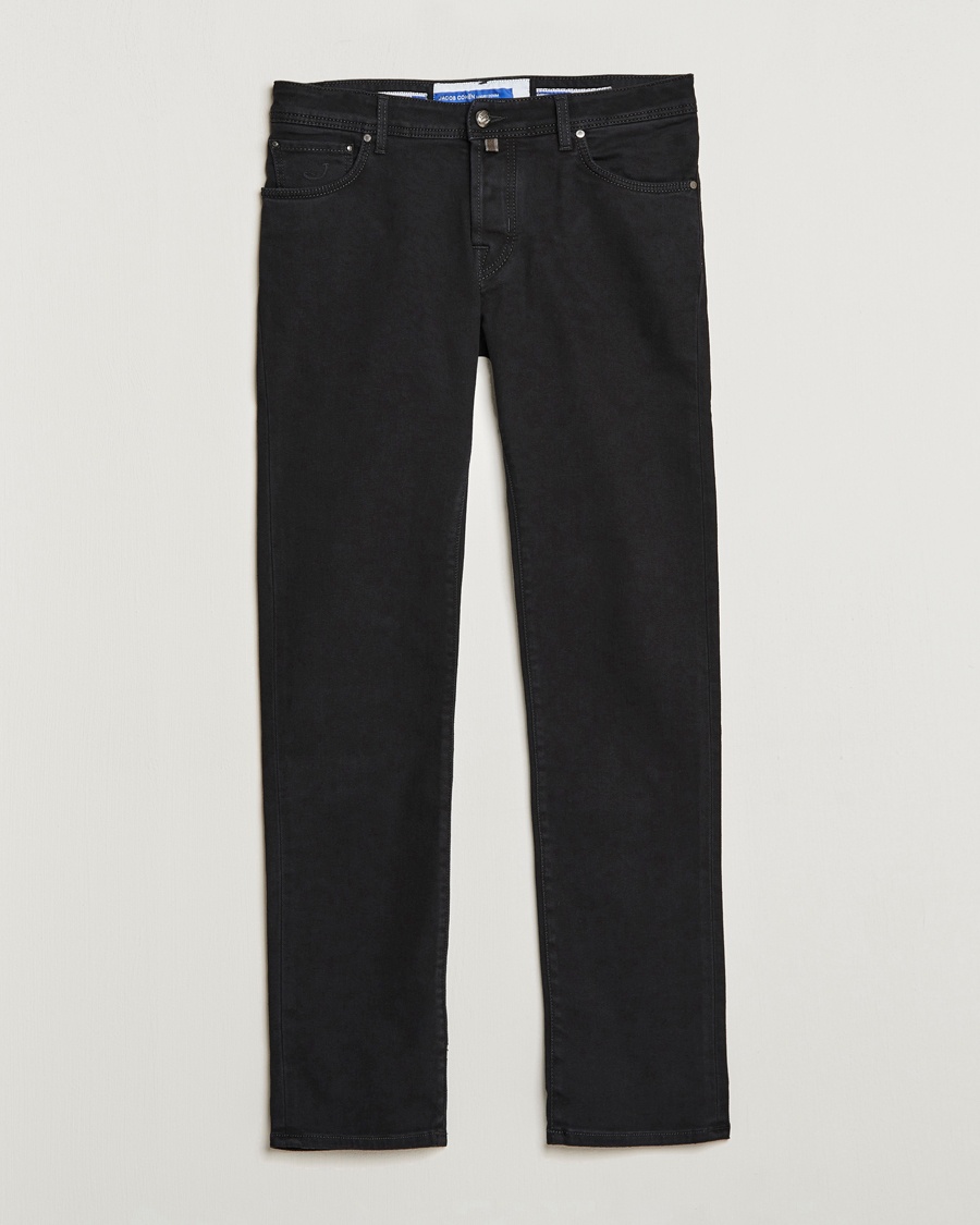 Herre | | Jacob Cohën | Nick 622 Slim Fit Stretch Jeans Black Dark Wash
