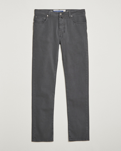 Herre | 5-pocket bukser | Jacob Cohën | Bard Garment Dyed Gabardine Trousers Grey