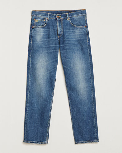 Herre | Jeans | Oscar Jacobson | Johan Straight Fit Cotton Stretch Jeans Vintage Wash
