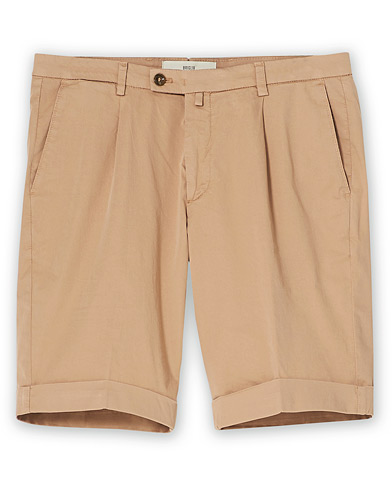 Chino shorts |  Pleated Cotton Shorts Dusty Pink