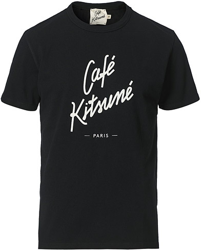 Herre | T-Shirts | Café Kitsuné | Crew T-Shirt Black