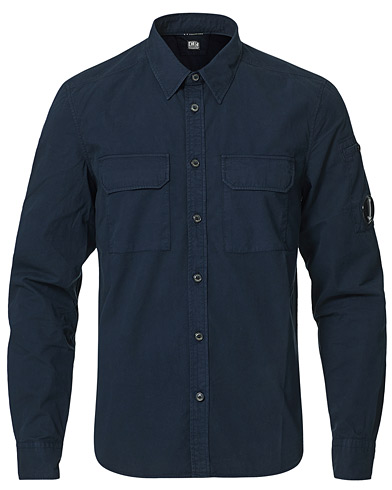 Herre | An overshirt occasion | C.P. Company | Garment Dyed Gabardine Shirt Jacket Navy