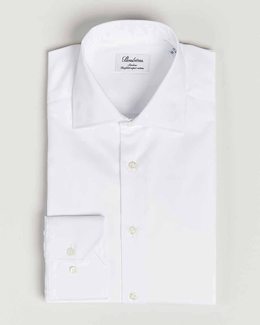 Stenströms Slimline Cut Away Shirt White – Hvid
