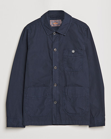 Herre | Casual | Morris | Morley Ripstop Shirt Jacket Old Blue