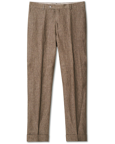 Hørbukser |  Jack Linen Suit Trousers Brown