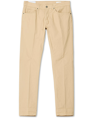 Herre | 5-Pocket-Trouser | Dondup | George Gabardine 5-Pocket Sand