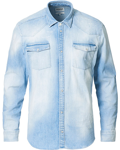 Herre | Denimskjorter | Dondup | Denim Shirt Light Blue