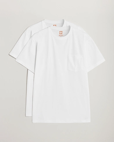Herre |  | BEAMS PLUS | 2-Pack Pocket T-Shirt White