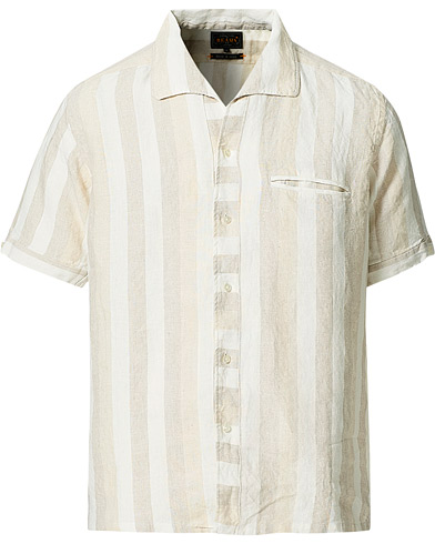 Kortærmede skjorter |  Italian Collar Bowling Shirt Beige