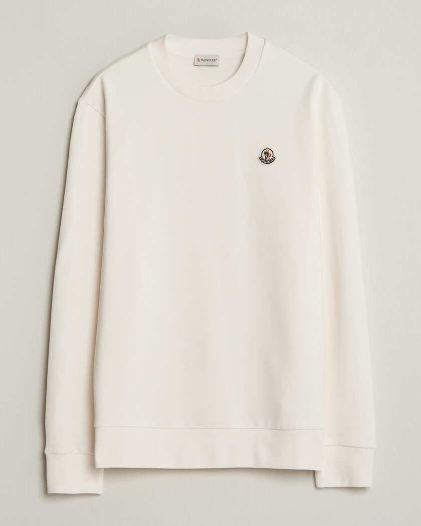 Moncler Logo Sweatshirt White – Hvid
