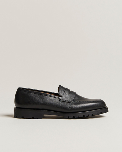 Herre | Håndlavede sko | Crockett & Jones x Tärnsjö Garveri | Boston Milled Grain Vibram Cleated Sole Black Calf