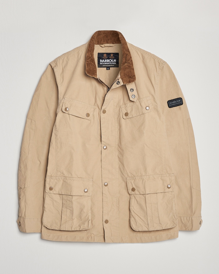 Holubar Eureka Nylon Hooded Field Jacket Beige - CareOfCarl.dk