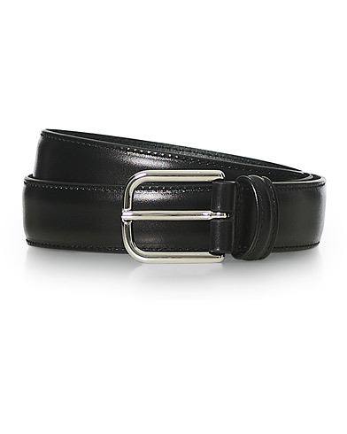 Herre | Glatte bælter | Anderson's | Leather Suit Belt Black