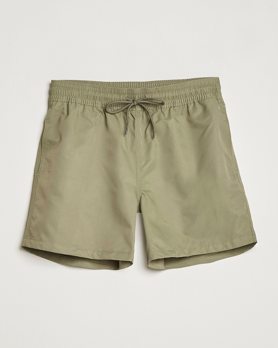 Colorful Standard Classic Organic Swim Shorts Dusty Olive – Grøn