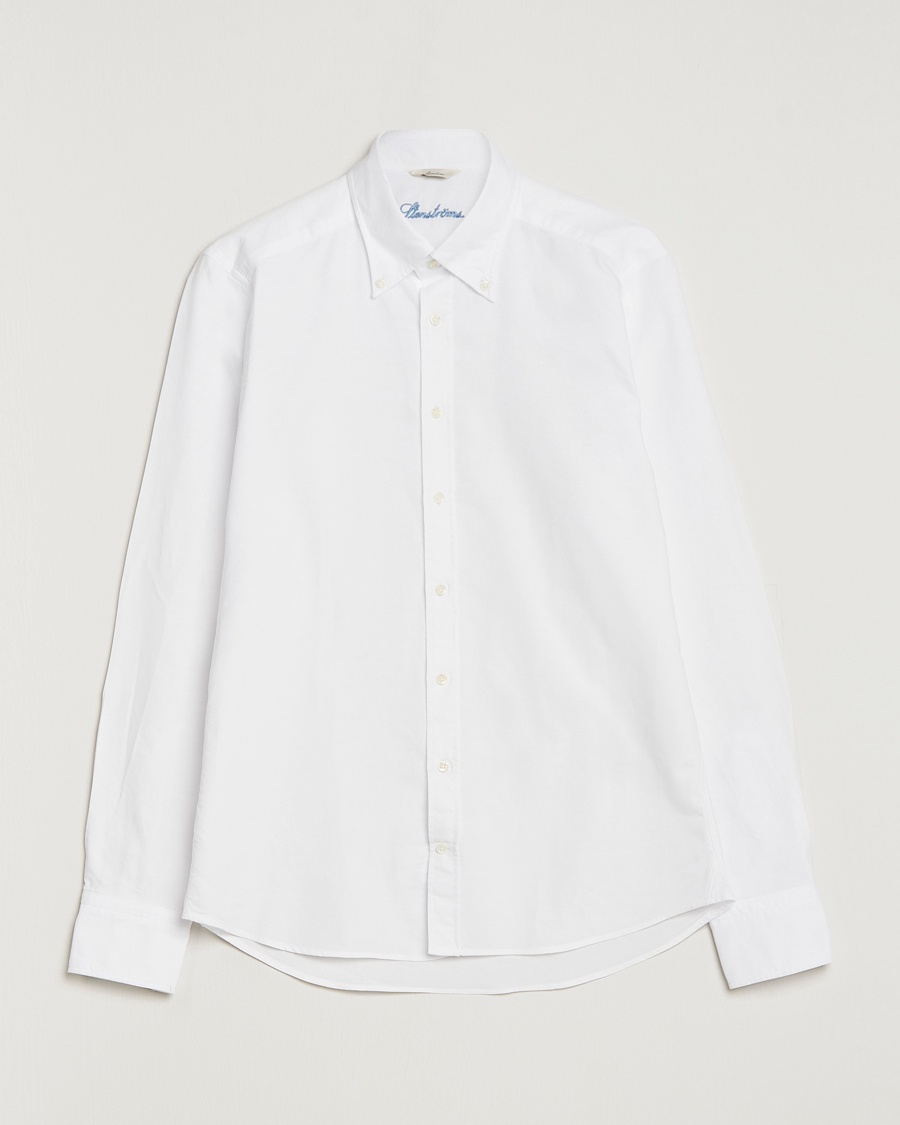 Stenströms Slimline Oxford Shirt White – Hvid