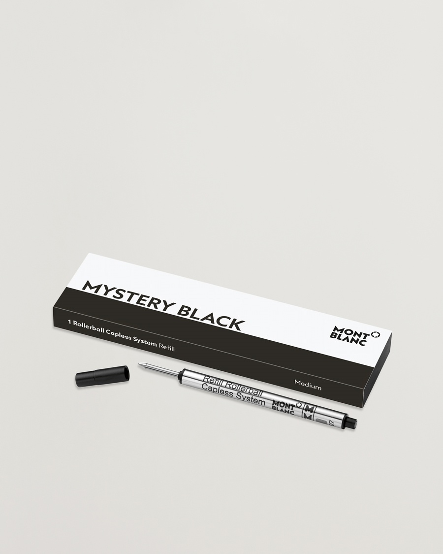 Montblanc 1 Rollerball M Capless System Refill Mystery Black – Sort