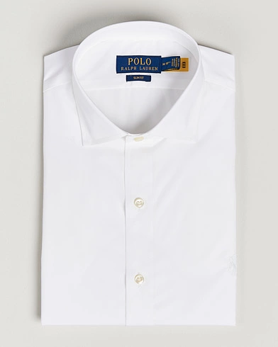 Herre | Formelle | Polo Ralph Lauren | Slim Fit Poplin Cut Away Dress Shirt White