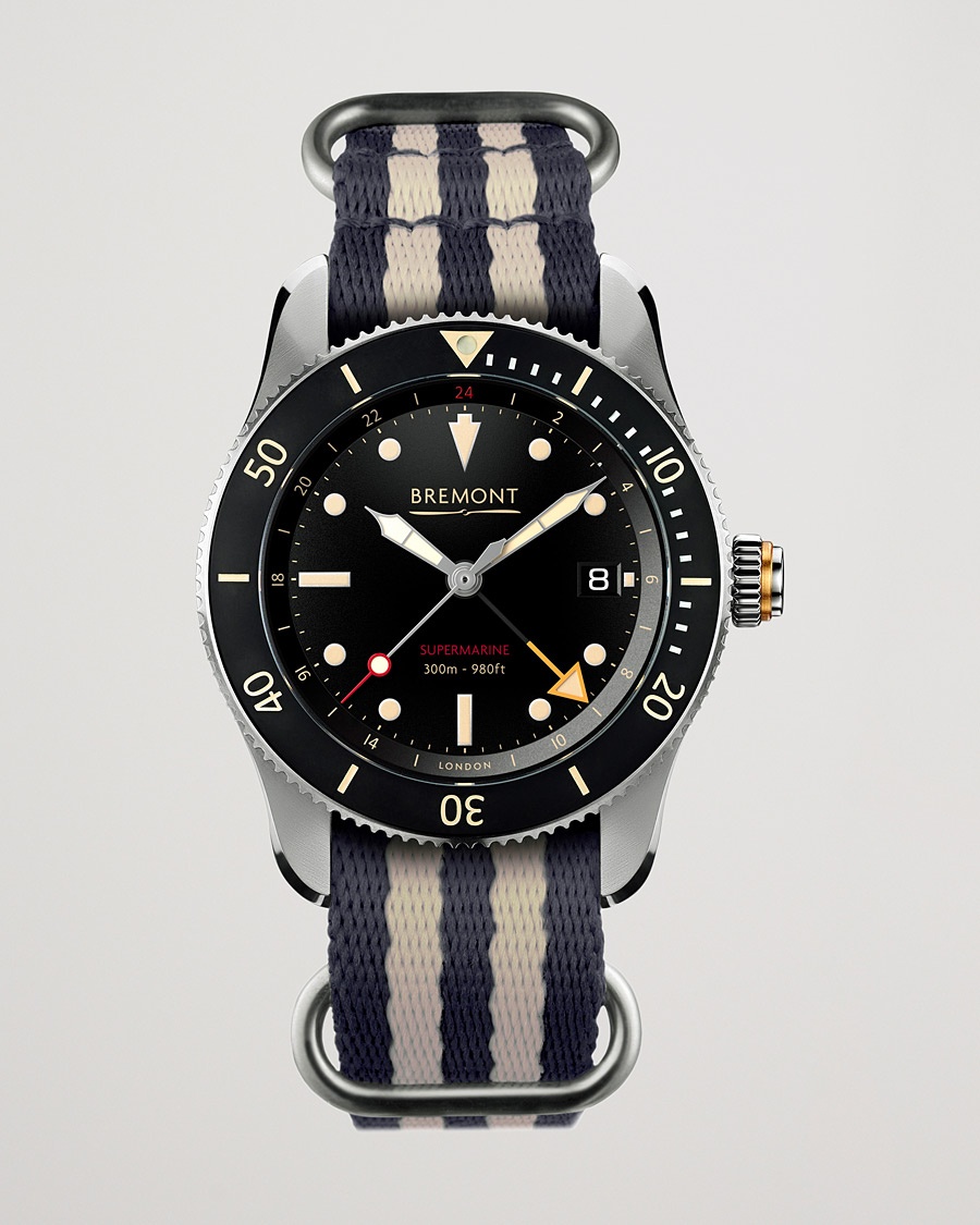  S302 Supermarine GMT Nato 40mm Black Dial