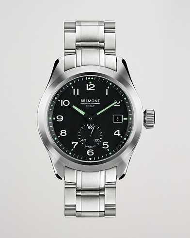 Fine watches |  Broadsword 40mm Steel Bracelet Black Dial