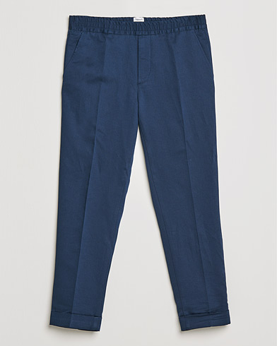The linen lifestyle |  Terry Linen Trousers Navy