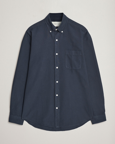 Herre | Skjorte | A Day's March | Moorgate Dyed Oxford Shirt Navy