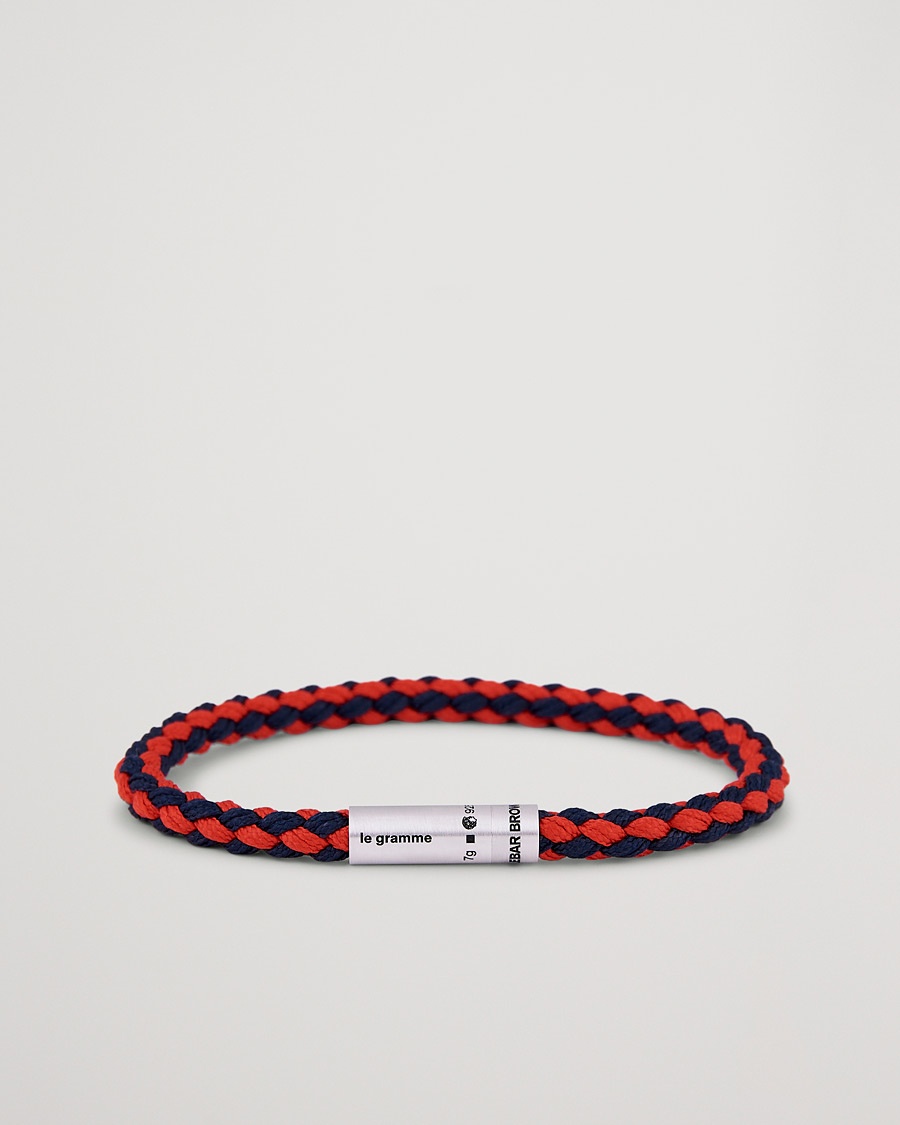 LE GRAMME X Orlebar Brown Nato Bracelet Navy/Red – Blå