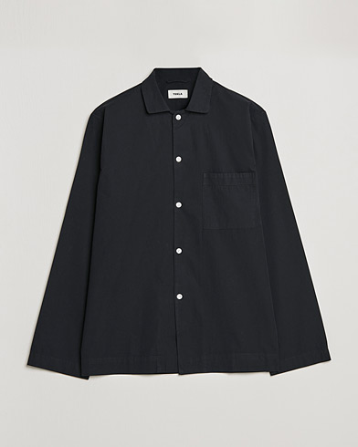 Herre | Loungewear | Tekla | Poplin Pyjama Shirt All Black