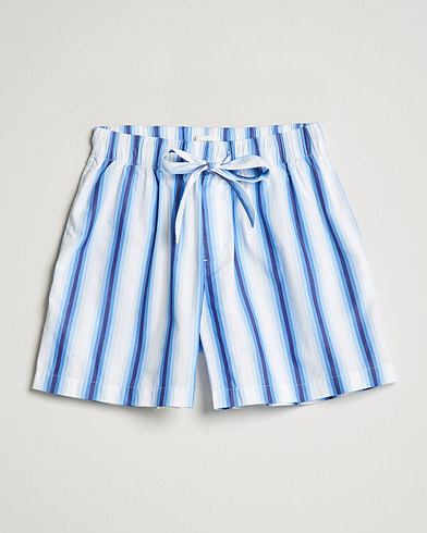 Herre | New Nordics | Tekla | Poplin Pyjama Shorts Blue Marquee