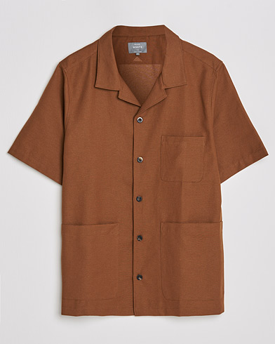 Herre | Kortærmede skjorter | Private White V.C. | 3 Pocket Cruiser Shirt Cinnamon