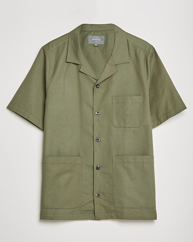 Herre | Kortærmede skjorter | Private White V.C. | 3 Pocket Cruiser Shirt Olive