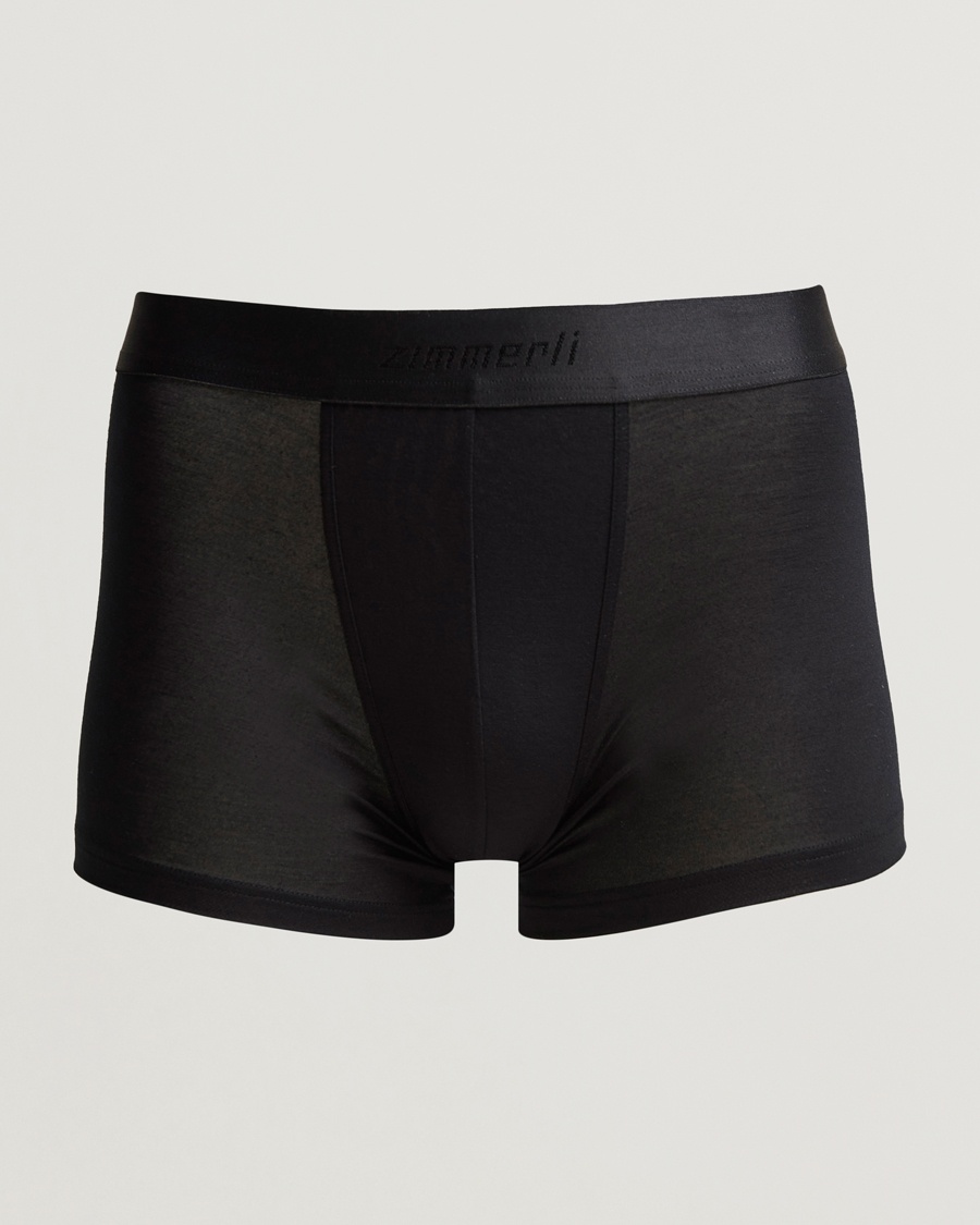 Zimmerli of Switzerland Micro Modal Boxer Briefs Black – Sort