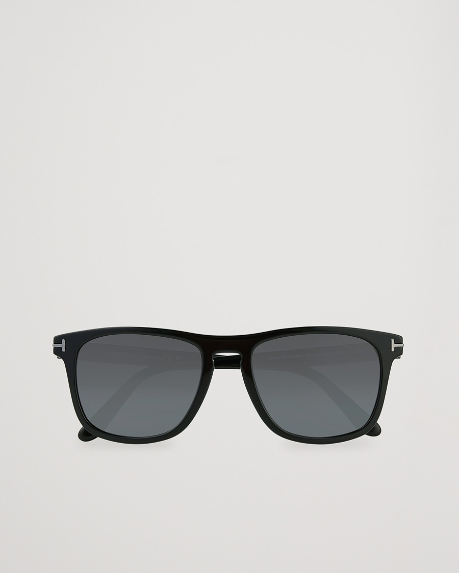 Tom Ford Gerard Polarized Sunglasses Shiny Black/Smoke – Sort