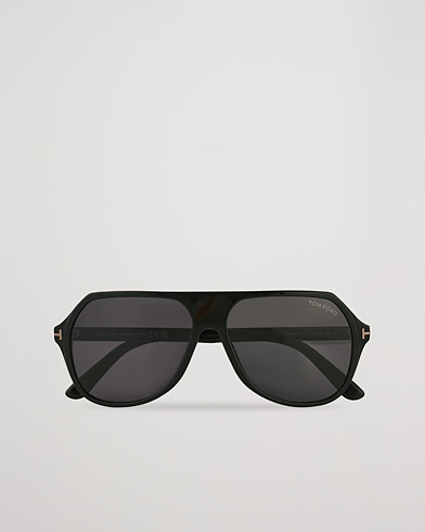 Herre | Pilotsolbriller | Tom Ford | Hayes Sunglasses Shiny Black/Smoke