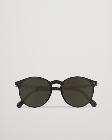 Herre | Runde solbriller | Moncler Lunettes | Violle Polarized Sunglasses Shiny Black/Smoke
