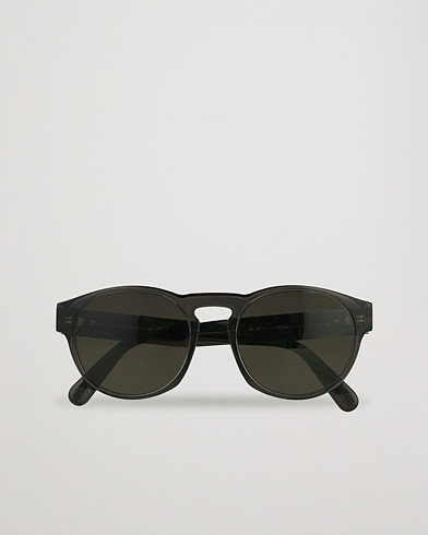 Herre | Buede solbriller | Moncler Lunettes | ML0209 Polarized Sunglasses Shiny Black/Smoke