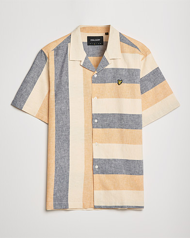 Herre | Udsalg tøj | Lyle & Scott | Artisinal Resort Short Sleeve Shirt Gold Haze