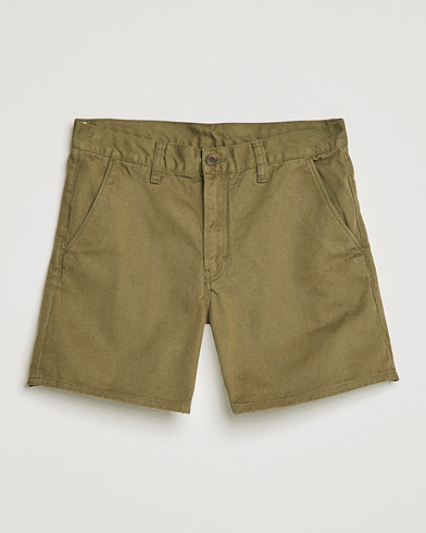 Herre | Shorts | Nudie Jeans | Luke Worker Shorts Faded Green