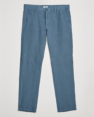Herre | Udsalg tøj | NN07 | Karl Linen Trousers Dust Blue