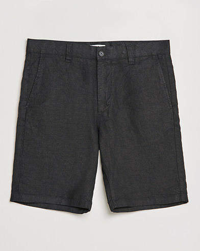Shorts |  Crown Linen Shorts Black