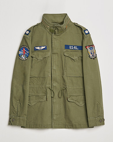 Herre | Klassiske jakker | Polo Ralph Lauren | M65 Herringbone Field Jacket Olive