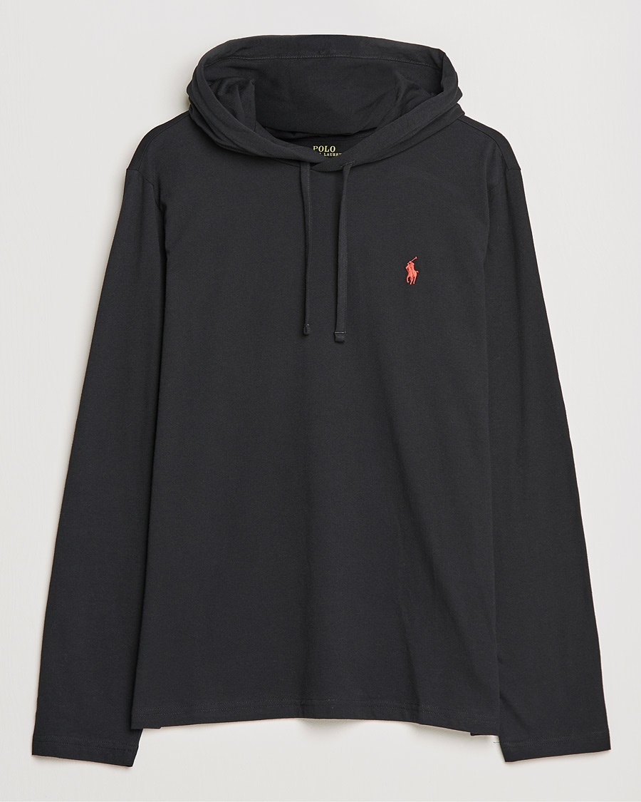 Polo Ralph Lauren Long Sleeve Hooded T-Shirt Polo Black – Sort