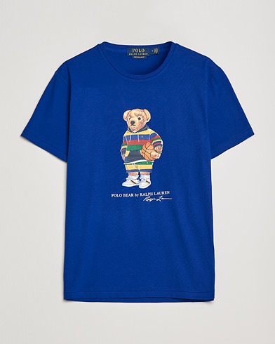 Herre | T-Shirts | Polo Ralph Lauren | Printed Active Bear Crew Neck Tee Heritage Royal