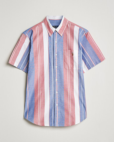Herre | Skjorter | Polo Ralph Lauren | Custom Fit Oxford Short Sleeve Striped Shirt Multi