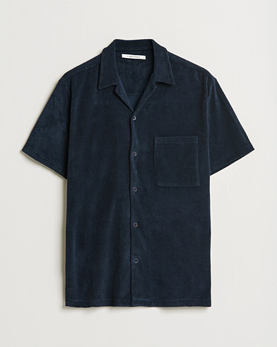 Kortærmede skjorter |  Yamu Short Sleeve Terry Shirt Navy