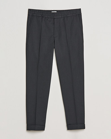 Herre | Business & Beyond | Filippa K | Terry Gabardine Cropped Turn Up Trousers  Anthracite