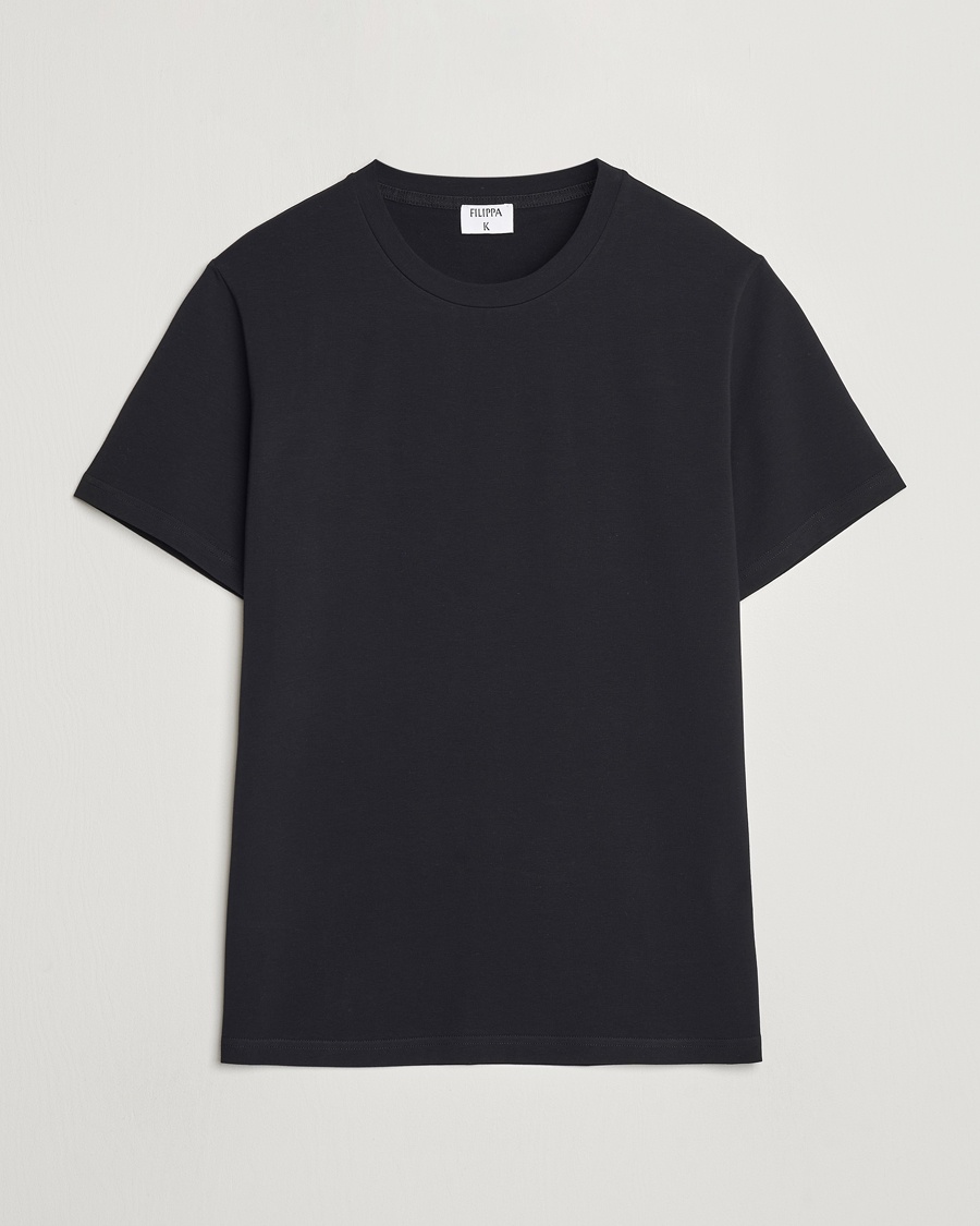 Filippa K Soft Lycra Tee Black – Sort