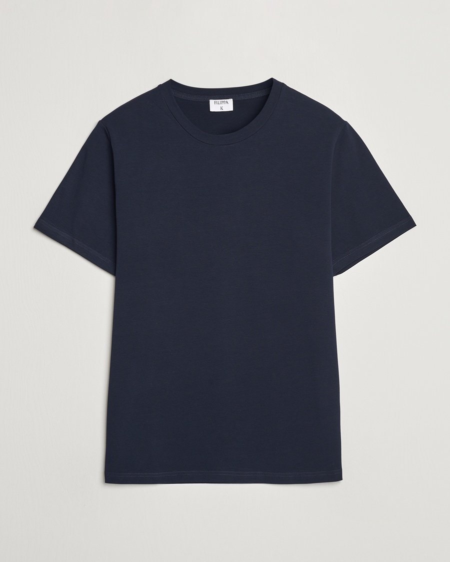 Filippa K Soft Lycra Tee Navy – Blå
