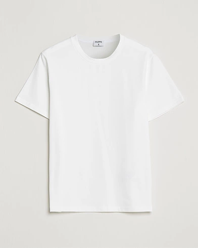 Herre | Kortærmede t-shirts | Filippa K | Soft Lycra Tee White