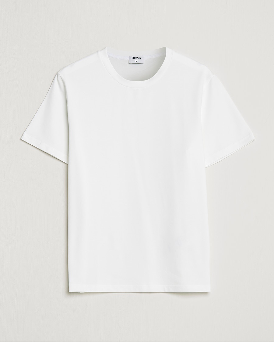 Filippa K Stretch Cotton Tee White – Hvid