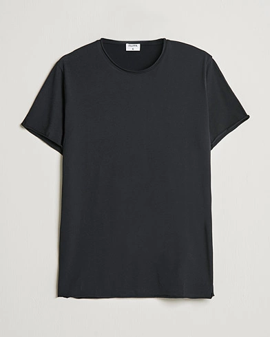 Herre | Sorte t-shirts | Filippa K | Roll Neck Crew Neck Tee Black